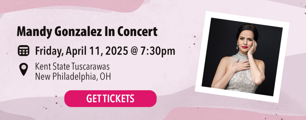 Mandy Gonzalez In Concert. April 11, 2025, New Philadelphia, Ohio.